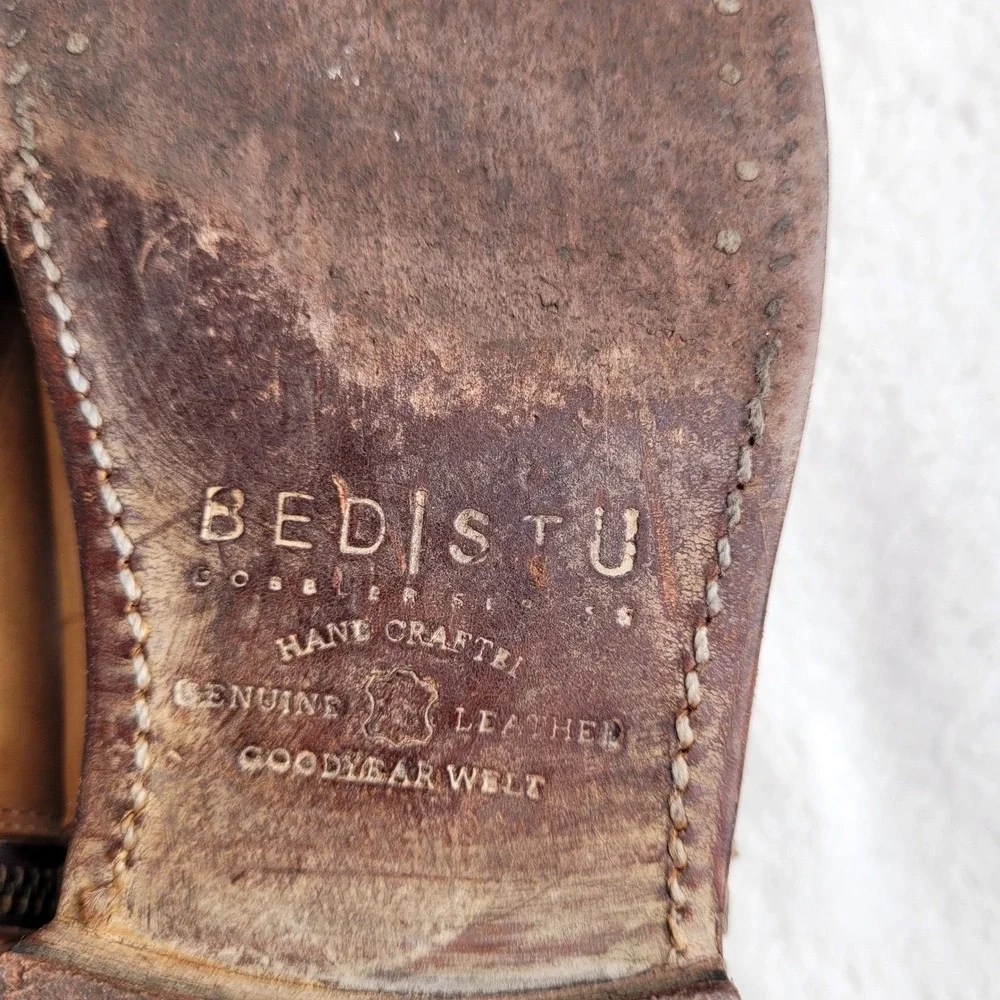 Bed Stu Tan Double Zipper Handmade Leather Boots - Picture 3 of 8